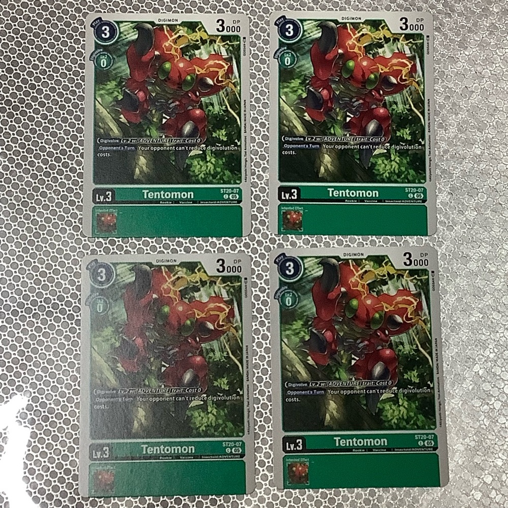 Digimon Tentomon Trading Cards